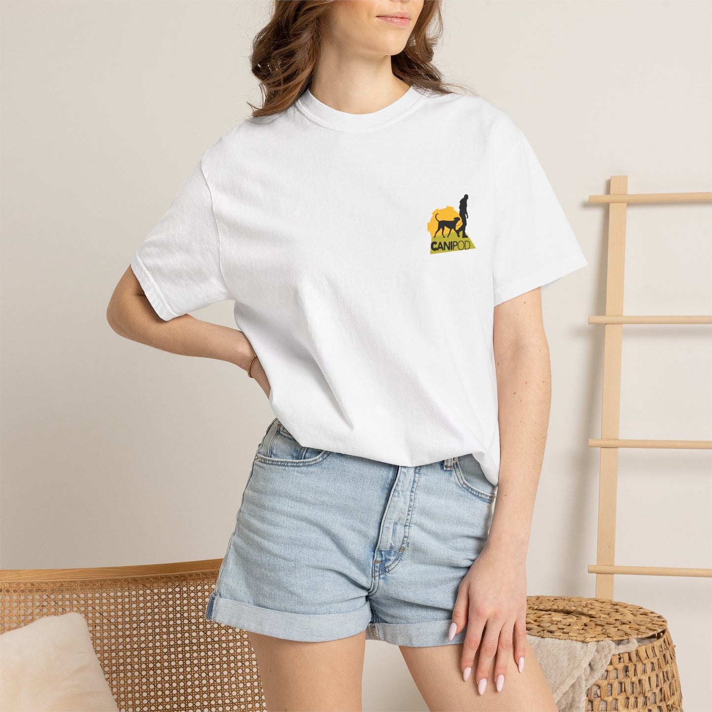 Dog Mom T-Shirt — Paw Heart Graphic Tee (Dog Lover Gift)