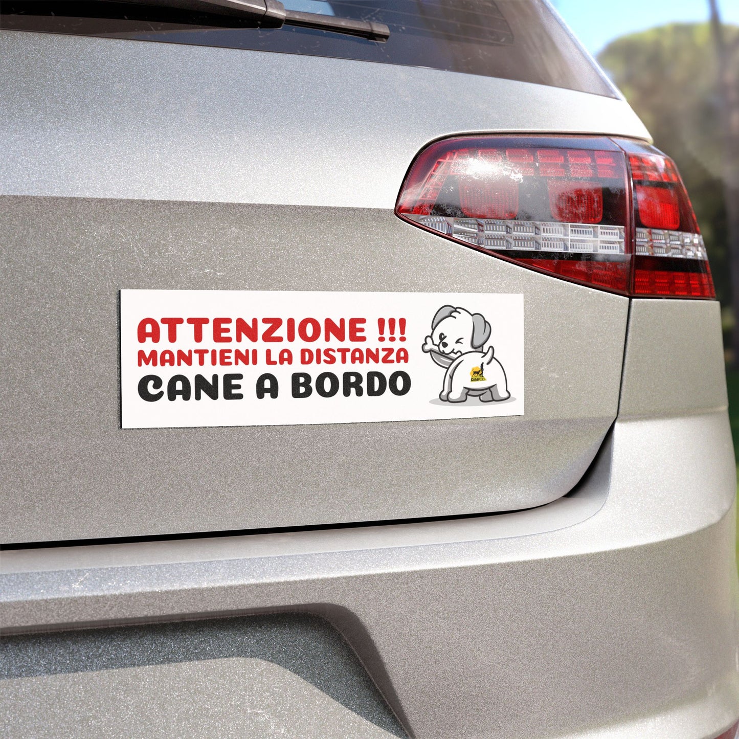 Targa magnetica CANE A BORDO