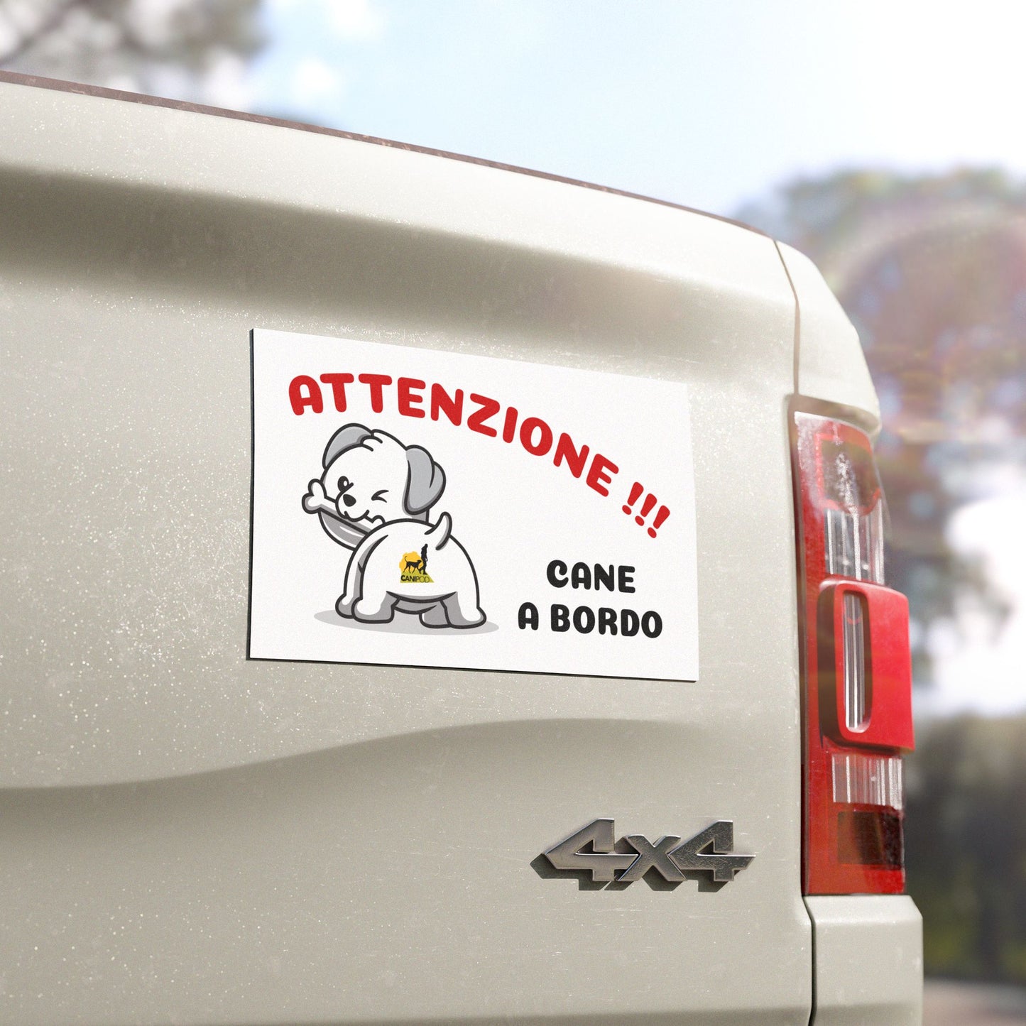 Targa magnetica CANE A BORDO