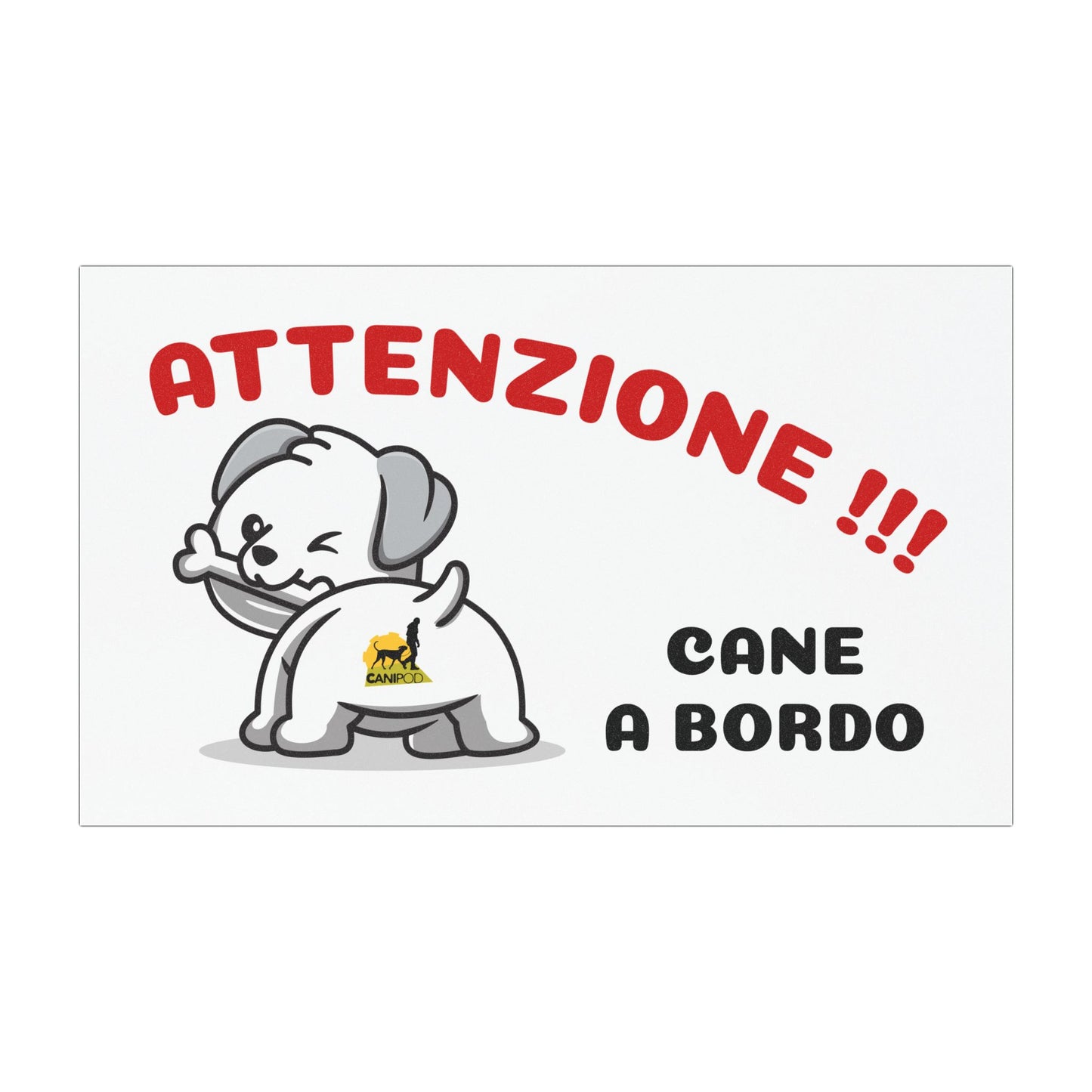 Targa magnetica CANE A BORDO