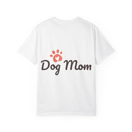 Dog Mom T-Shirt — Paw Heart Graphic Tee (Dog Lover Gift)
