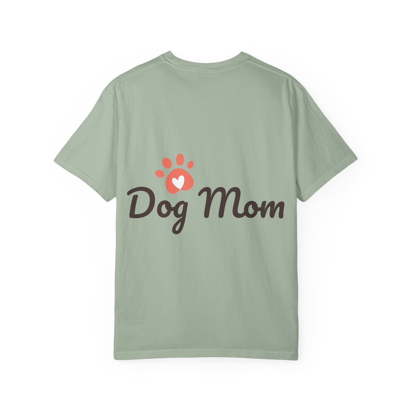 Dog Mom T-Shirt — Paw Heart Graphic Tee (Dog Lover Gift)
