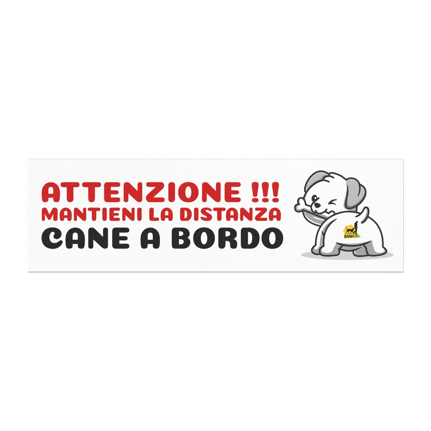 Targa magnetica CANE A BORDO