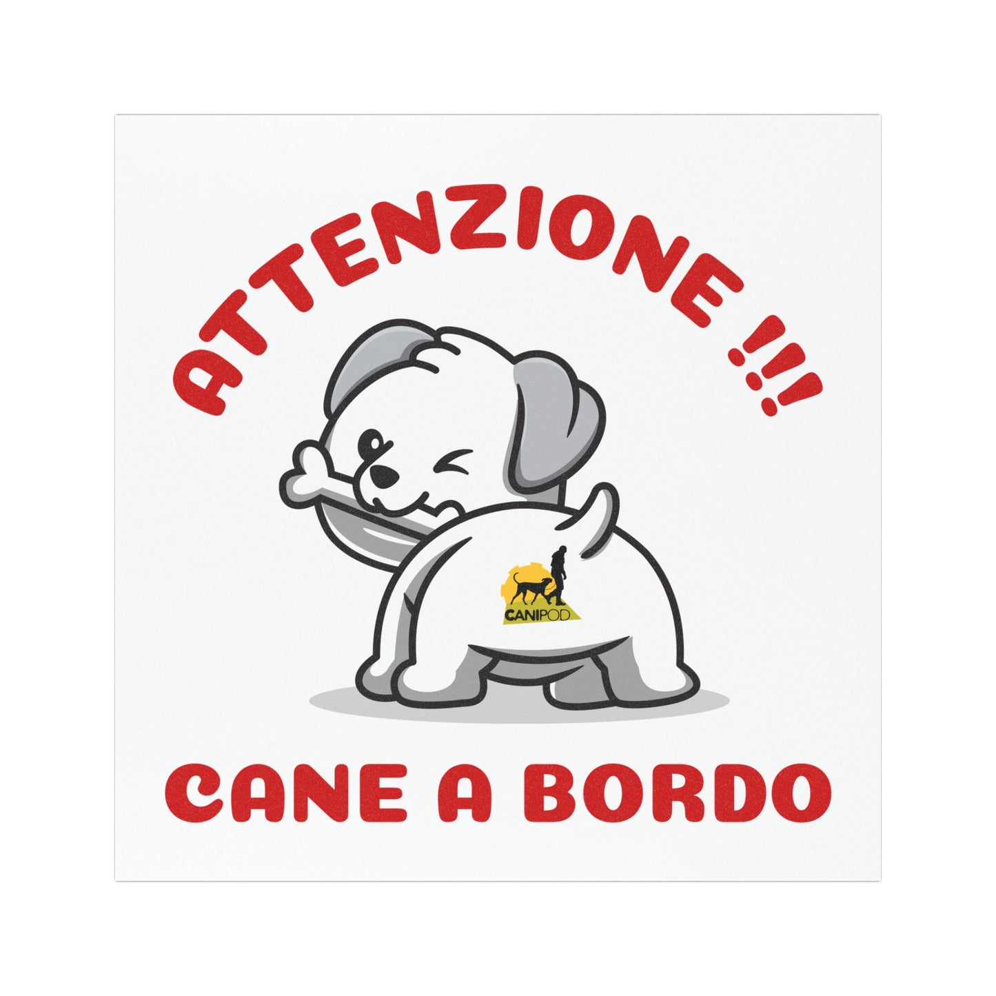 Targa magnetica CANE A BORDO