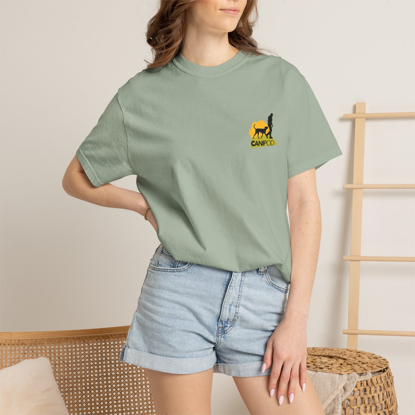 Dog Mom T-Shirt — Paw Heart Graphic Tee (Dog Lover Gift)